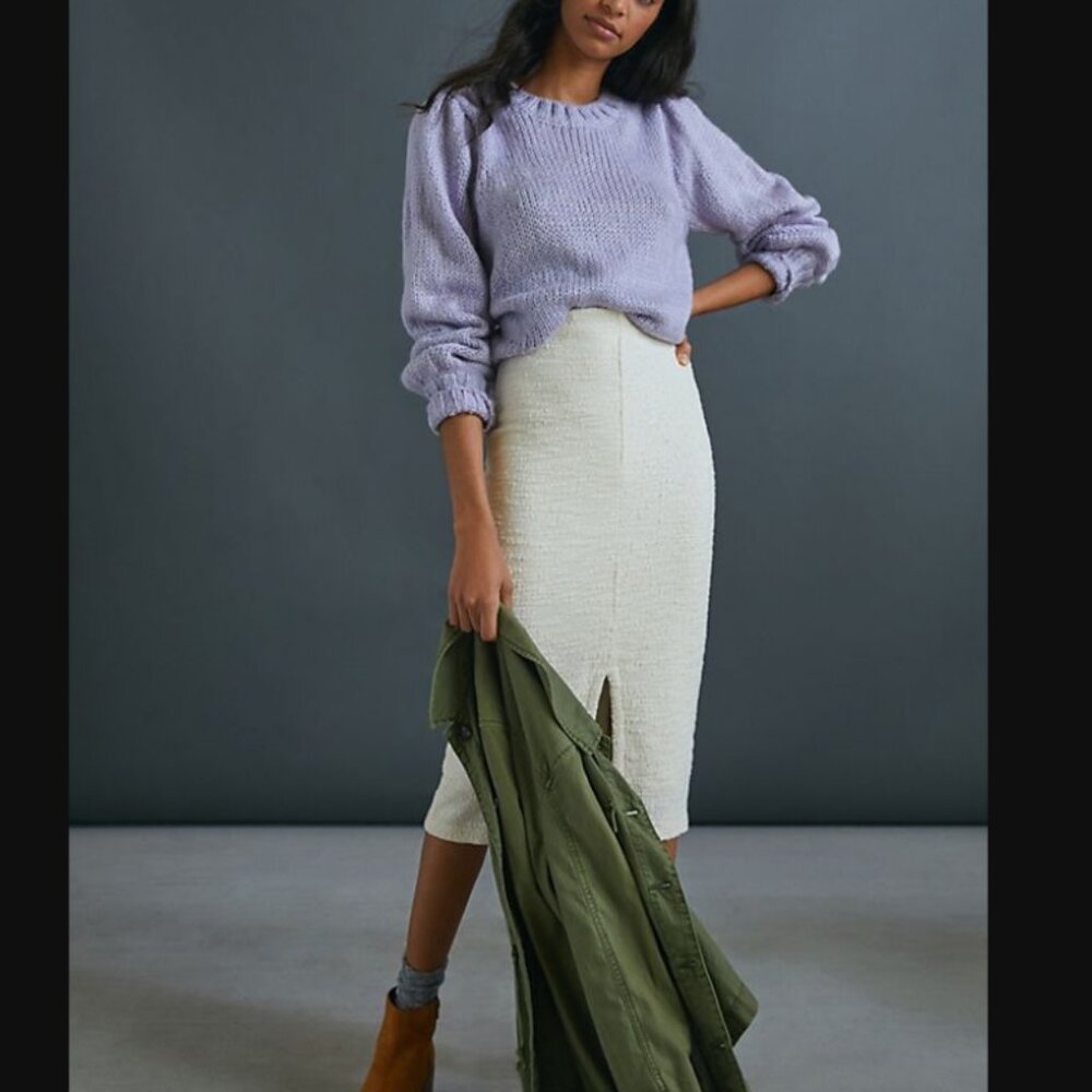 Anthropologie Cynthia Tweed Midi Skirt (S)
